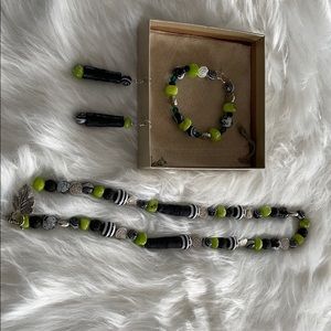 Necklace, Earrings & Bracelet by JoGoriginals